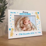 Personalised Newborn Baby Boy Keepsake Gifts Birth Details