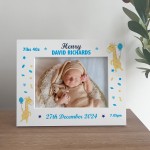 Personalised Newborn Baby Boy Keepsake Gifts Birth Details