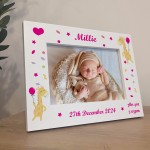 Newborn Baby Girl Keepsake Gifts Personalised Birth Details 