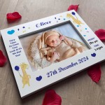 Newborn Baby Boy Keepsake Gifts Personalised Birth Details Frame