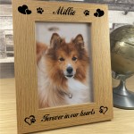 Beautiful Forever In Our Hearts Dog Memorial Photo Frame Pet