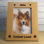 Wooden Dog Memorial Photo Frame Keepsake Cat Memorial Photo