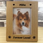 Wooden Dog Memorial Photo Frame Keepsake Cat Memorial Photo