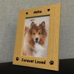 Wooden Dog Memorial Photo Frame Keepsake Cat Memorial Photo