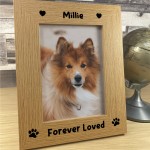 Wooden Dog Memorial Photo Frame Keepsake Cat Memorial Photo