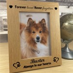 Dog Memorial Photo Frame Keepsake Cat Memorial Personalised