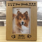 PERSONALISED Dog Wooden Photo Frame Dog Puppy Handmade 7x5