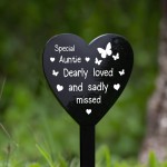 Auntie Memorial Stake In Loving Memory Auntie Graveside Plaque