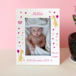 Personalised Photo Frame Of Baby With Birth Details 7x5 Frame