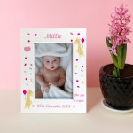 Personalised Photo Frame Of Baby With Birth Details 7x5 Frame