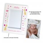 Personalised Photo Frame Of Baby With Birth Details 7x5 Frame