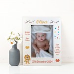 Personalised Photo Frame For Baby Boy Girl Birth Details