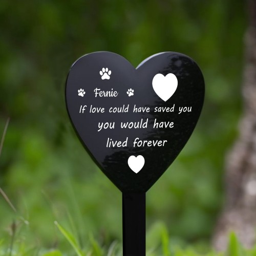 Personalised Pet Loss Memorial Stake For Grave Garden Memorial 