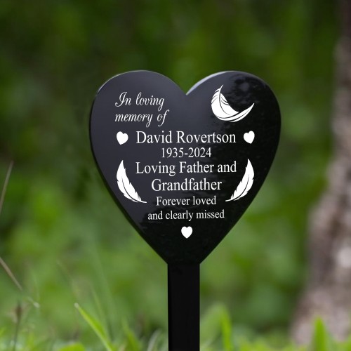 Personalised Father and Grandfather Grave Memorial Stake