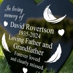 Personalised Father and Grandfather Grave Memorial Stake