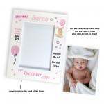 BABY GIRL Nursery Picture Frames Birth Details Personalised 7x5 