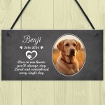 Personalised Pet Loss Memorial Plaque Hanging Sign Memorial Gift