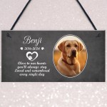 Personalised Pet Loss Memorial Plaque Hanging Sign Memorial Gift