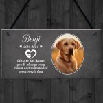 Personalised Pet Loss Memorial Plaque Hanging Sign Memorial Gift