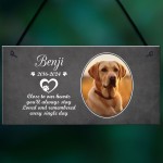 Personalised Pet Loss Memorial Plaque Hanging Sign Memorial Gift