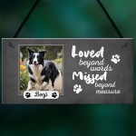 Personalised Pet Memorial Plaque with Photo and Text Sign