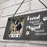 Personalised Pet Memorial Plaque with Photo and Text Sign