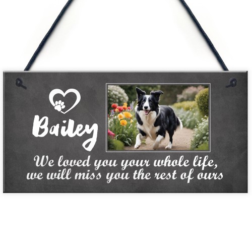 Personalised Memorial Plaque For Pets Customised With Your Photo