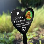 Personalised Dog Memorial Graveside Marker Grave Stake