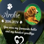 Personalised Dog Memorial Graveside Marker Grave Stake