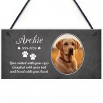 Personalised Dog Memorial Plaque With Your Photo and Text