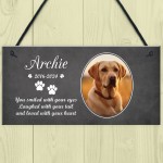 Personalised Dog Memorial Plaque With Your Photo and Text