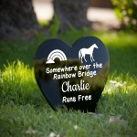 Personalised Horse Memorial Plaque Grave Stake Custom Pet Name