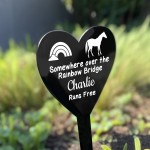 Personalised Horse Memorial Plaque Grave Stake Custom Pet Name