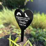 Personalised Budgie Memorial Plaque Grave Stake Custom Pet Name