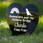 Personalised Budgie Memorial Plaque Grave Stake Custom Pet Name