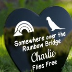 Personalised Budgie Memorial Plaque Grave Stake Custom Pet Name