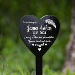 Personalised Father and Grandfather Memorial Grave Stake