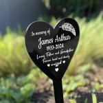 Personalised Father and Grandfather Memorial Grave Stake