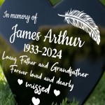 Personalised Father and Grandfather Memorial Grave Stake