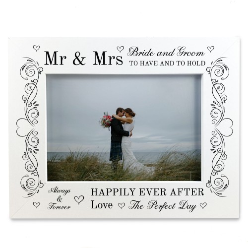 Wedding Day Photo Frame Gift For Couple Newly Married Couple