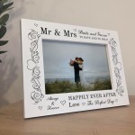 Wedding Day Photo Frame Gift For Couple Newly Married Couple