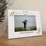 Personalised Wedding Day Photo Frame Gift For Couple Marriage