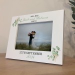 Personalised Wedding Day Photo Frame Gift For Couple Marriage