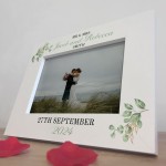 Personalised Wedding Day Photo Frame Gift For Couple Marriage