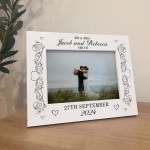 Wedding Picture Frame Personalised Gift For Couple Newly Married