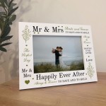 Wedding Frame 7X5 Picture Frame Wedding Gifts for Couple 