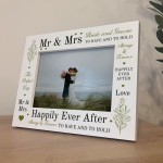 Wedding Frame 7X5 Picture Frame Wedding Gifts for Couple 