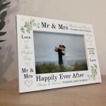 Wedding Frame Wedding Gifts for Husband Wife With Any Date Name