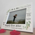 Wedding Frame Wedding Gifts for Husband Wife With Any Date Name