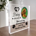 Personalised Pet Memorial Plaque Photo Dog Cat Memorial Sign